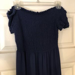 Off the shoulder midi dress from Old Navy.